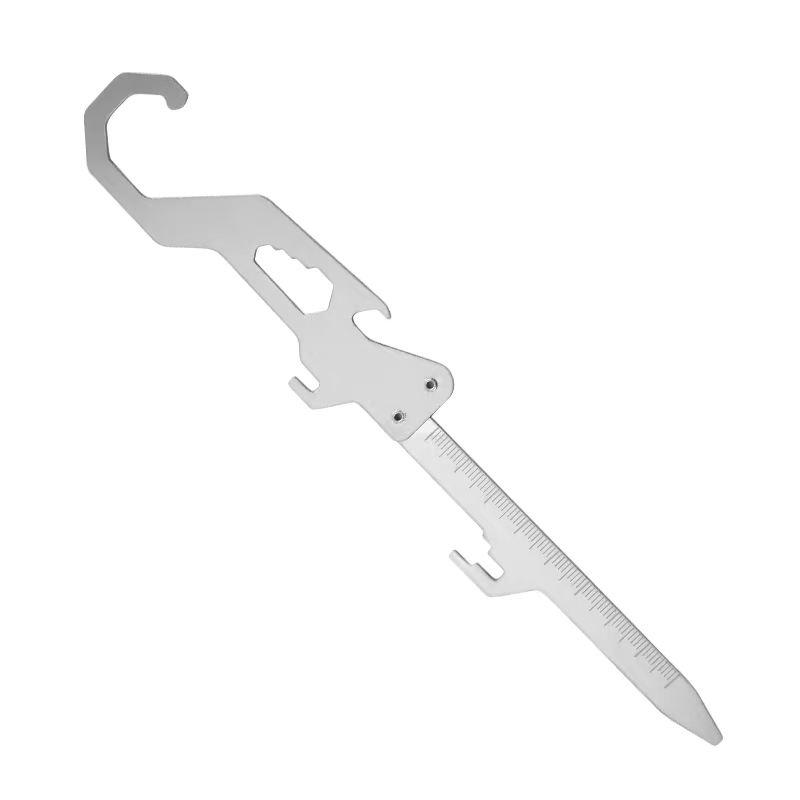 4pcs Outdoor Stainless Steel Foldable Multi-Tool Set with Mosquito Coil Clips
