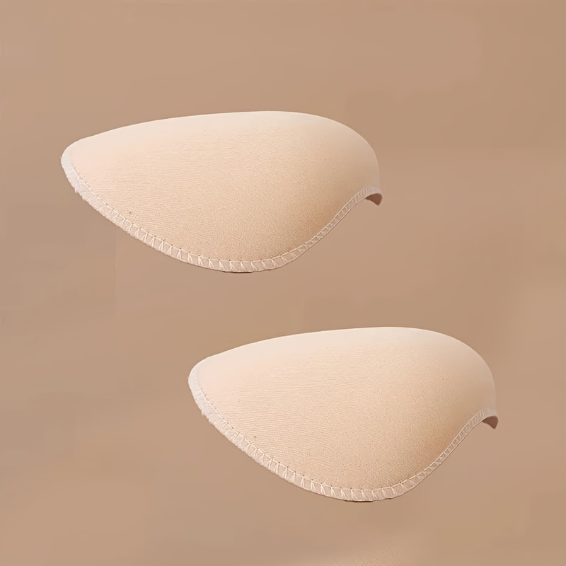 TEMU 1 Pair Self-adhesive Shoulder Pads - Comfortable, Non-slip, Right-angle Support Sponge For Clothing & Jackets, Durable Pc Material, Ideal For