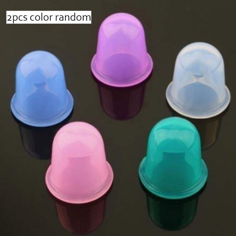 2 Random Color Silicone Cupping Sets, Vacuum Suction Cupping For Home Use, Massage Cups For Home