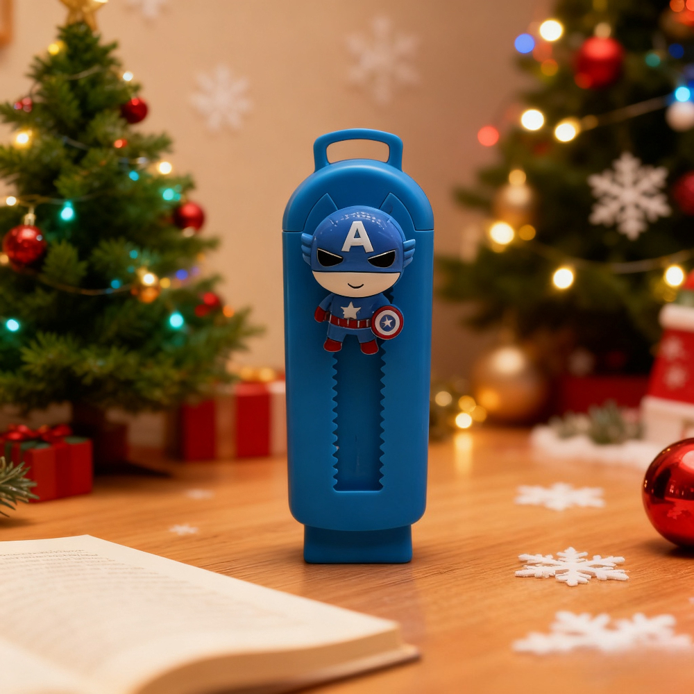 E-shop 1 Stück Marvel Avengers Radiergummi - -Thema mit ausziehbarem -Mechanismus, verschmierfreier, rückstandsfreier Gel-/Bleistift-Topper für Büro,