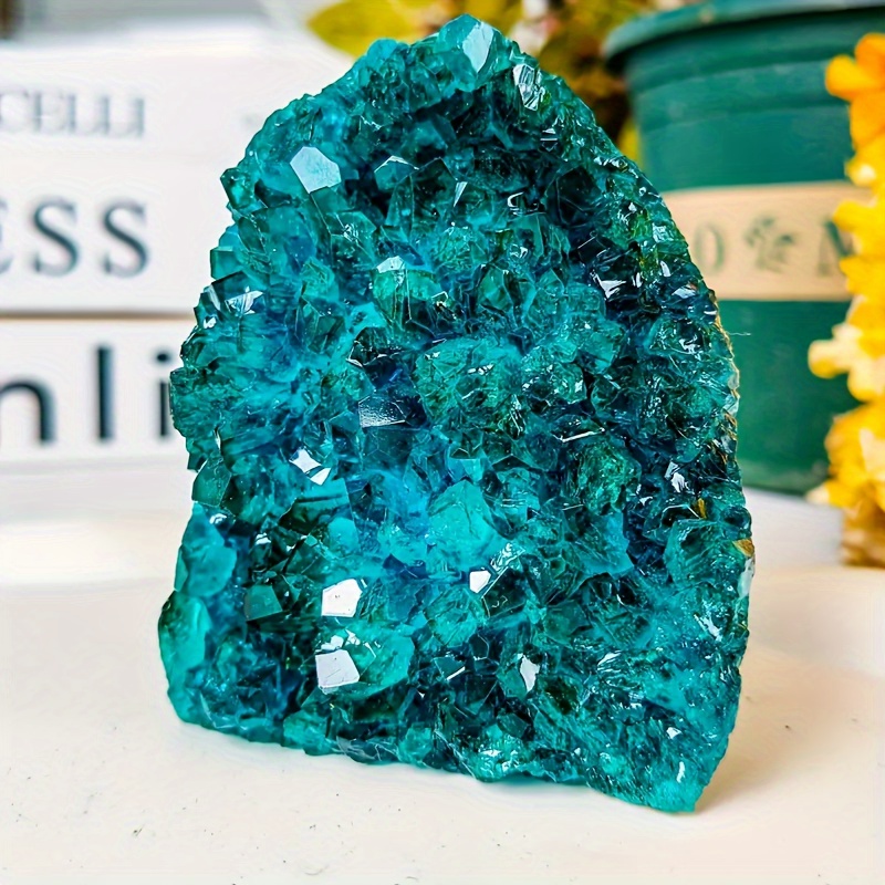 TEMU 1 Random Bohemian Lake Cluster - Realistic Turquoise To Dark Blue Gradient, Handmade For Home Decor, Jewelry, Wedding/ Decoration - Christmas,