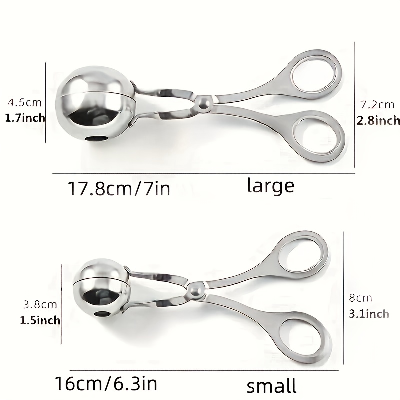 TEMU 2pcs, Meatball Maker, Stainless Steel Meat Baller, Kitchen Gadgets, Kitchen Accessories