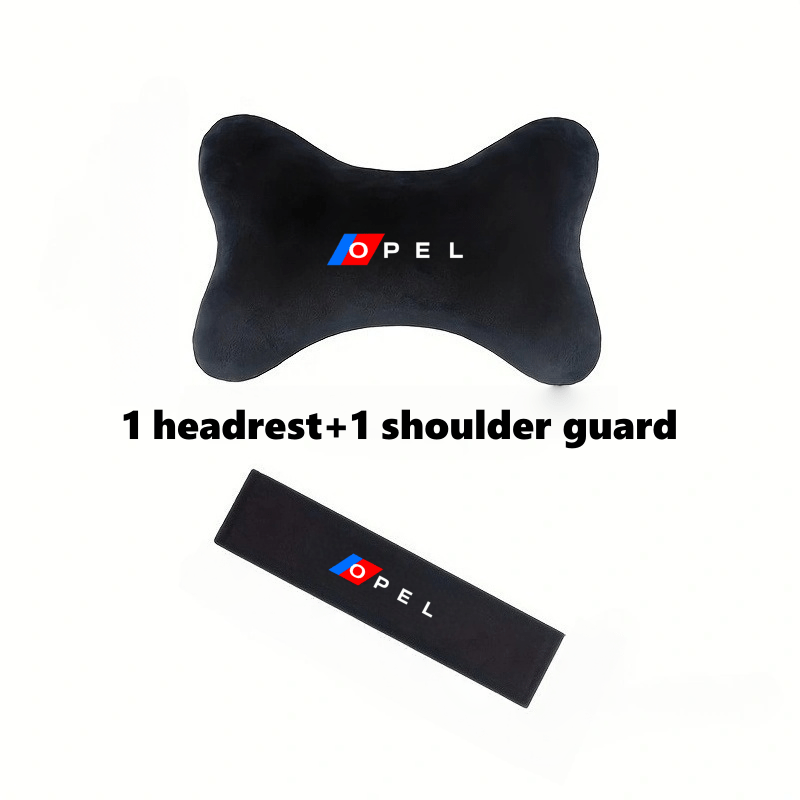 TEMU For Car Seat Neck Pillow+ 26cm Seatbelt Shoulder Pad, Made Of Soft Plush Material, Protects The Cervical Spine, Is Comfortable And Breathable,
