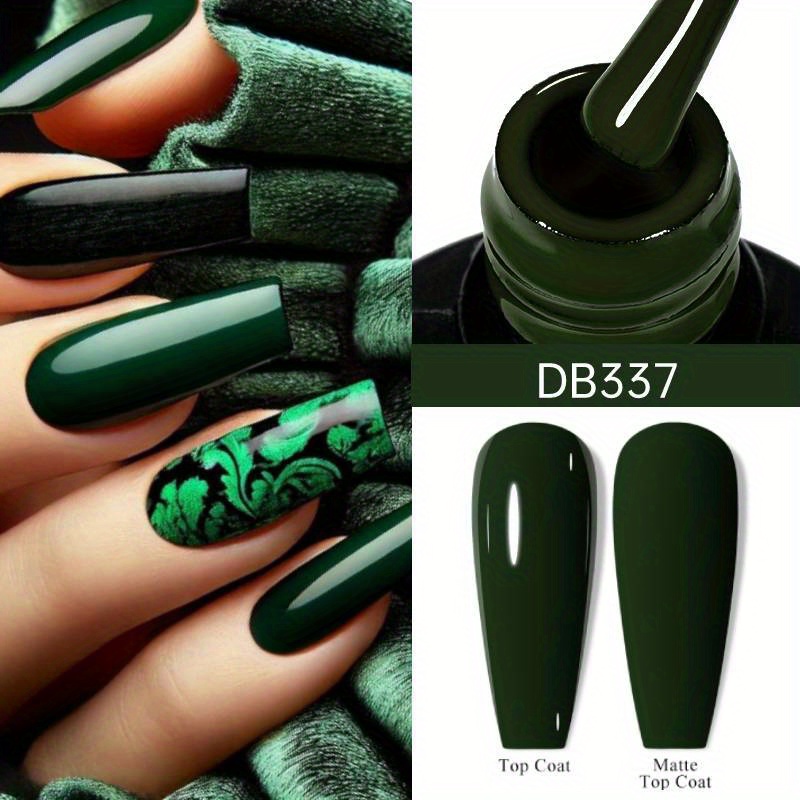 Image of 7ml Olive Green Nail Gel Polish Winter Nude Colors Hybrid Gel Varnish Manicure Gel Nail Polish Primer Top Base Coat Led Nails Art