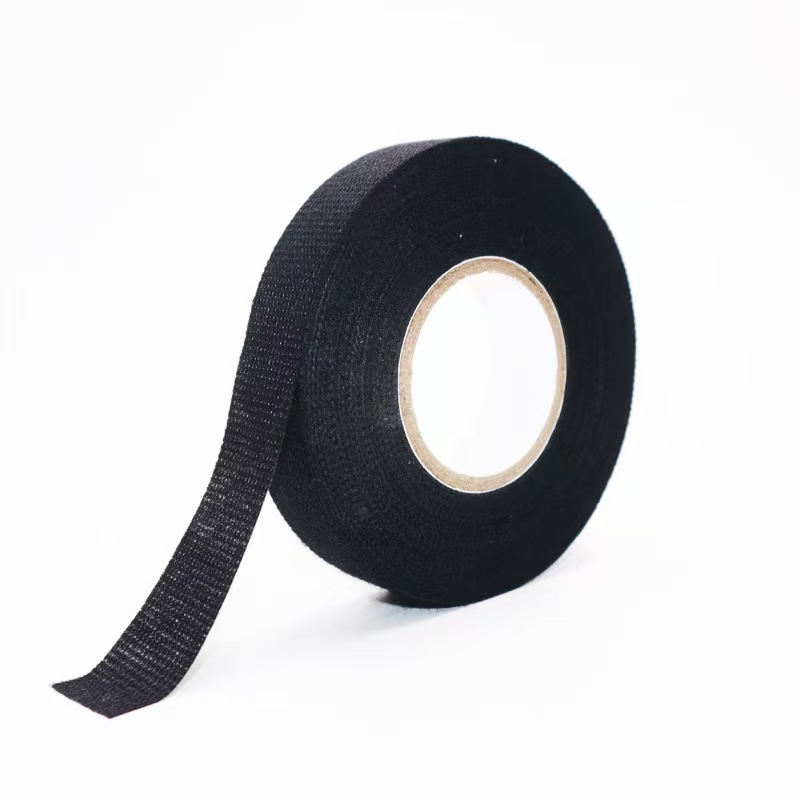 TEMU 2 Rolls High-temperature Self-adhesive Electrical Tape - Heat Resistant, Fire-retardant Fabric, For Car Wiring, Reduction, Durable And Fireproof