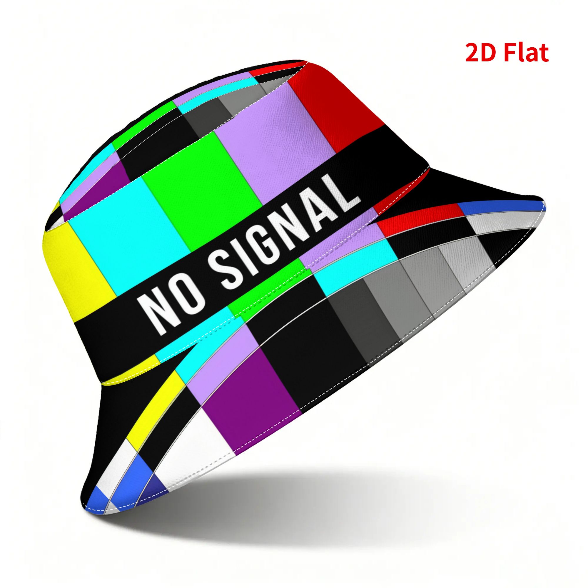 TEMU 2D Print Design Unisex Bucket Hat voor Dagelijks Gebruik Buitenactiviteiten