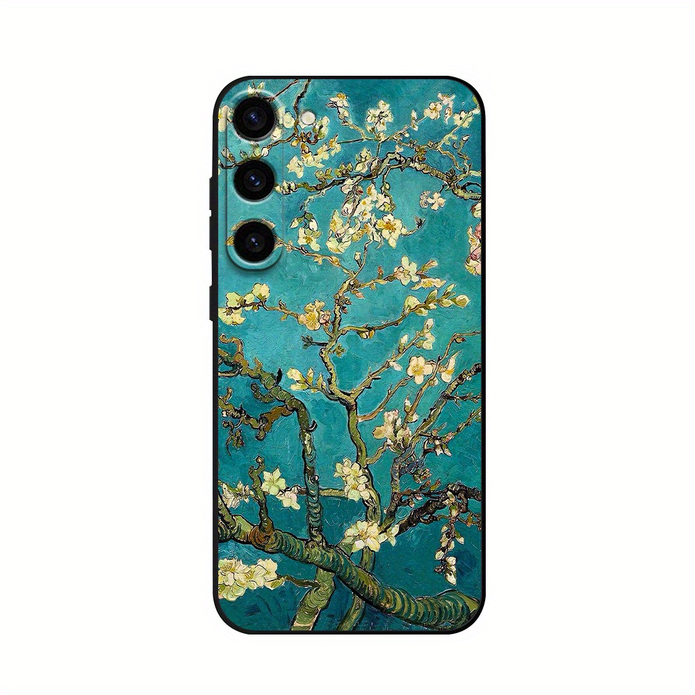 TEMU Phone Case: Van Gogh Floral Pattern Phone Case, Shockproof Durable Tpu Protective Cover With Cute Cartoon Design, Compatible With Galaxy A31,