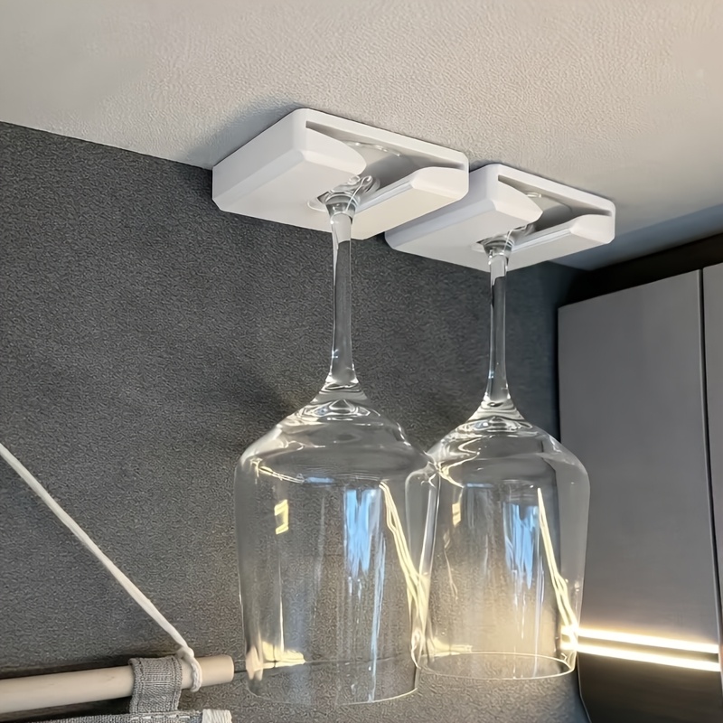 2pcs Rv Motorhome Wine Glass Rack, Hanging Anti-shake Wine Glass Holder, Car Storage Gadget