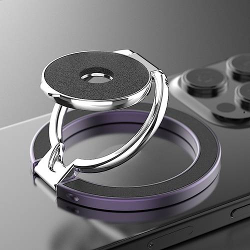 item picture double side magnetic phone holder stand for iphone17 16 15 14 magnetic phone kickstand holder magnetic phone stand holder for desk office gym refridgerator