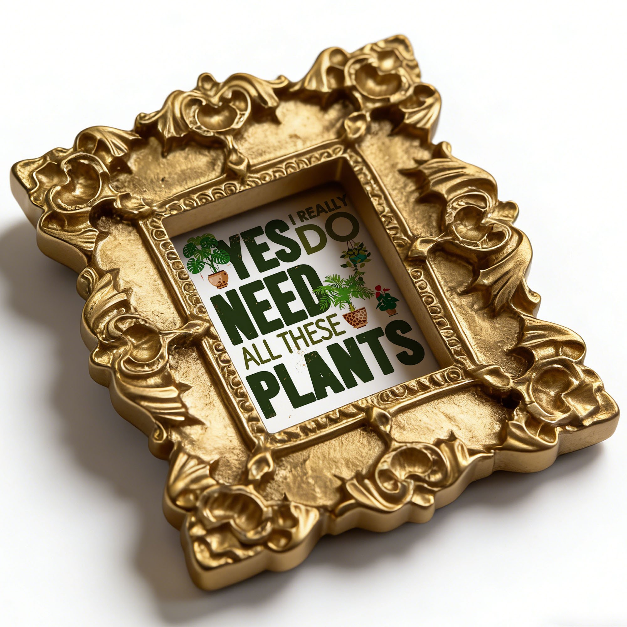 TEMU 1 Magnetic Refrigerator Magnet Featuring The Design 'yes I Really Do Need All Plants', A Small And Creative Fridge Sticker That Adds A Fun