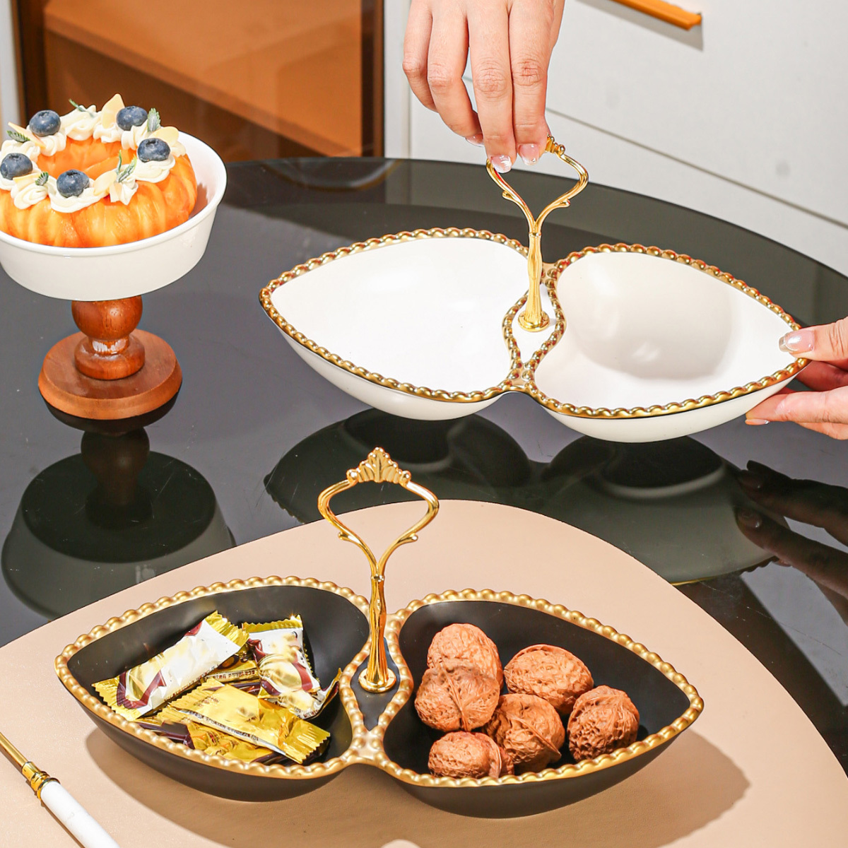 1 layer love ceramic tray home kitchen - Temu
