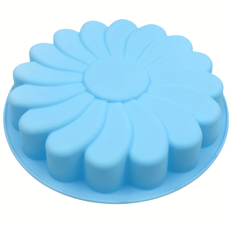 Image of 3d Chrysanthemum Cake Mold - Food Silicone, Reusable Tray, Suitable For Cakes, Jellies, Puddings - Home And Commercial Kitchen, Easy Demolding Design, Durable Material