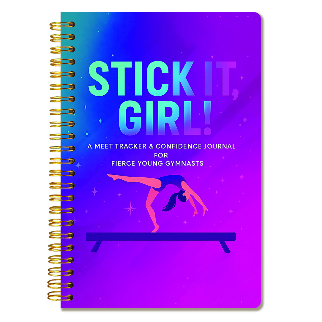 TEMU 1pc Stick ! Gymnastics Journal - A5 Spiral Bound Lined & Training Planner, Diary With A5 Size (8.3"x5.5") For Gymnasts, Athletes - Motivational
