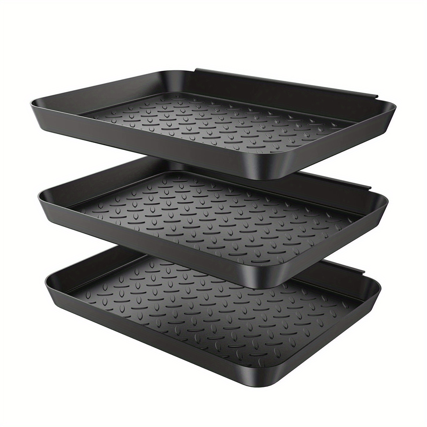 TEMU 3 Trays, Set van Trays voor Schoenen, Laarzen, Planten en Huisdiervoer, Binnen en Buiten