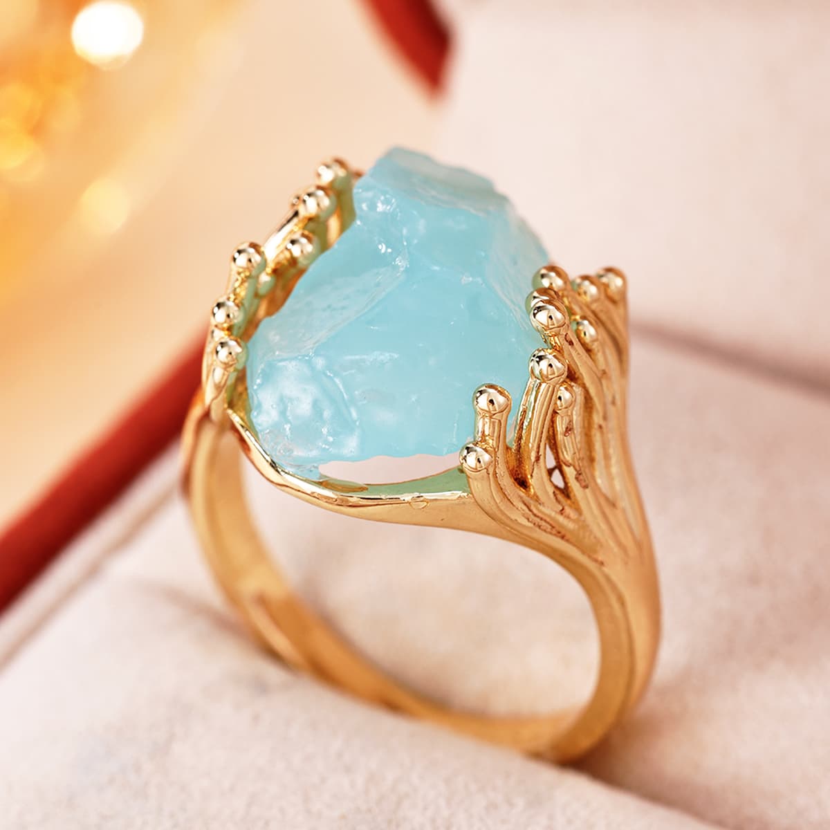 Women's Forest-Inspired Branch Design Ring, Elegant Gift