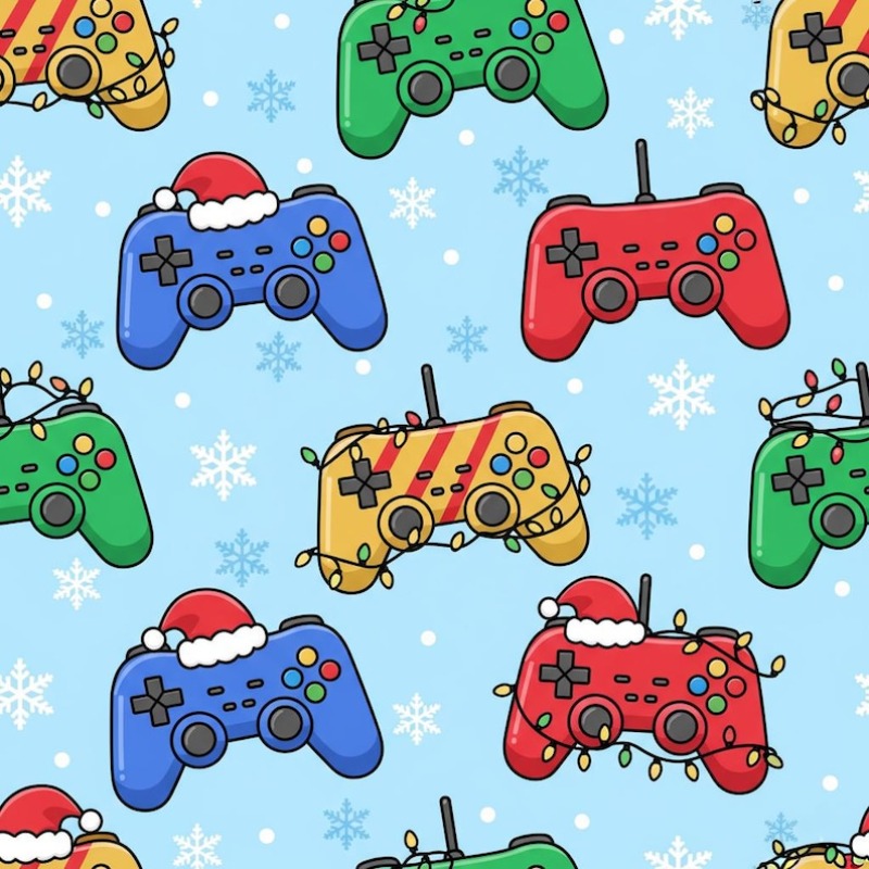 Large Size 58*23inch Gift Wrapping Paper Handmade Video Game Christmas Wrapping Paper: Design Seasonal Decor, Festive Design, Pattern, Smooth Texture, Durable Material, Decorative Wrap, Holiday