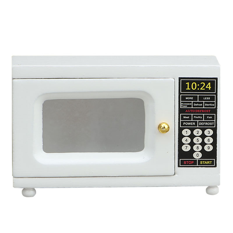 TEMU 1:12 Scale Model Dollhouse Cottage Mini Furniture Model Additions Exquisite Microwave Kitchen Model Ornament