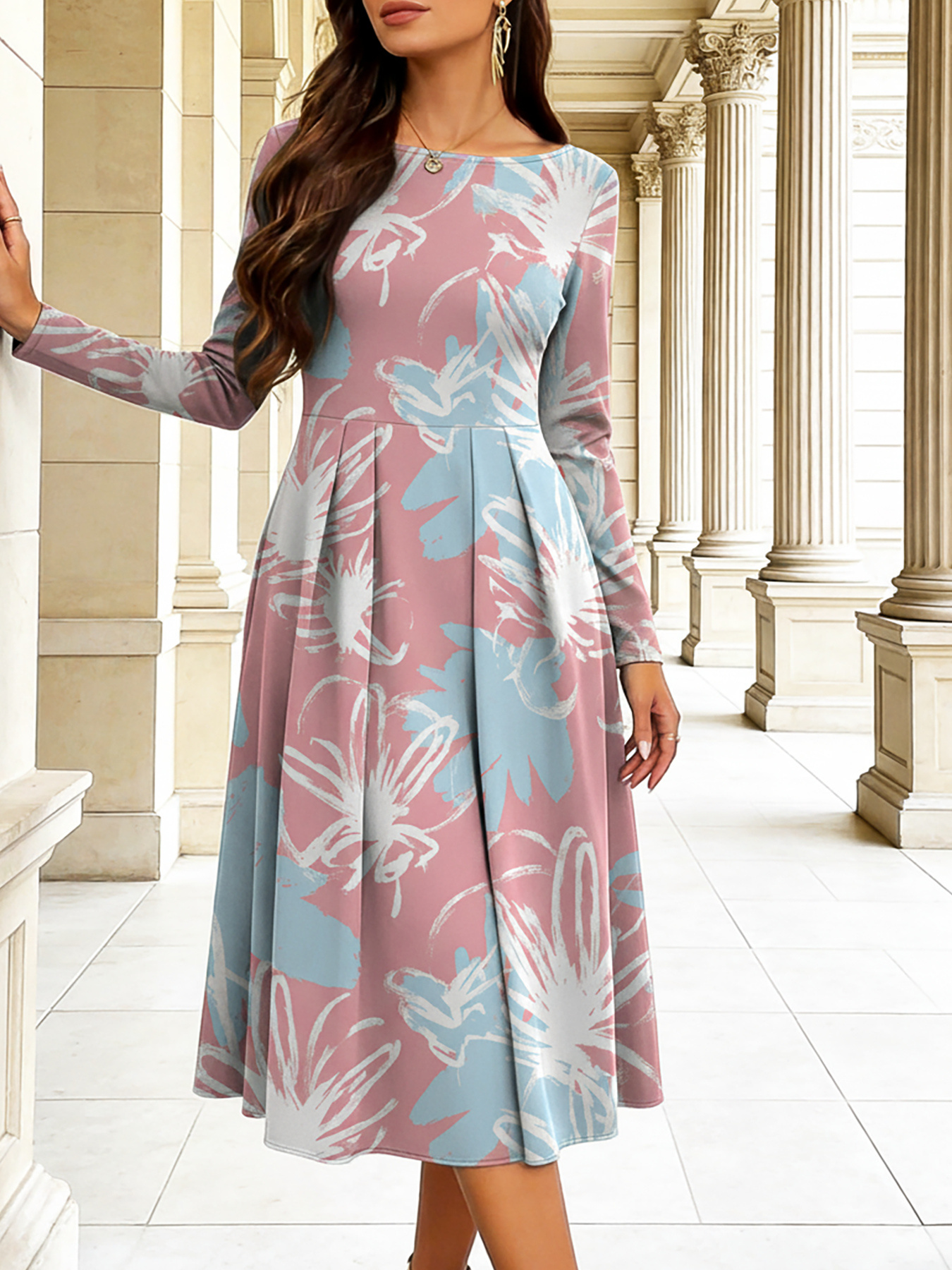 green emerald velvet dress Princess Fit N Flair Dress PDF Pattern Download – Sew Anastasia main image 0