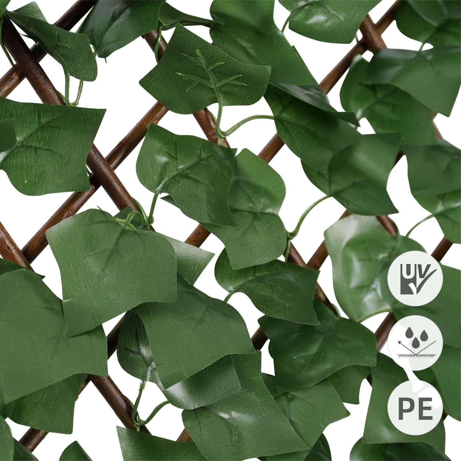 Image of 【2d Flat】 [2d Flat] Sekey Ivy Privacy Screen With Cable Ties, Artificial Hedge Privacy Screen - No Drilling Required, Balcony Privacy Screen, Artificial Plants, Privacy Screens For And Gardens