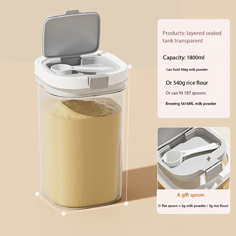 Image of Ldq Airtight Coffee Storage Container - 1pc, Golden Plastic, 360° Seal Ring, Strong Locking, Reusable, Hand Wash , For Coffee Beans, Flour & More, Ideal For Christmas, Halloween, Thanksgiving Parties