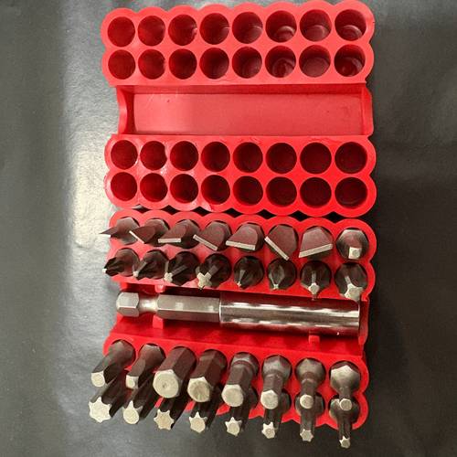 schraubendreher-bit-set, multifunktionales schraubendreher-set, mit sechskant, steckschlitz- und kreuzschlitz- -schraubendreher-bits, für möbel, haushaltsgeräte-reparatur, elektronikdemontage und sehr gut für