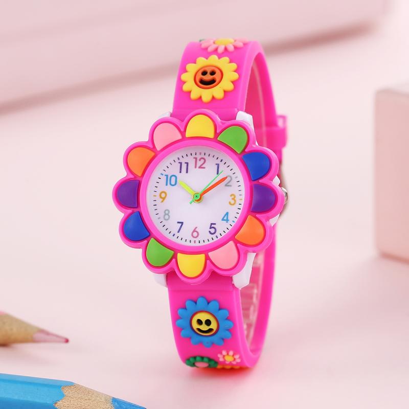 Colorful Cartoon Sunflower Watch