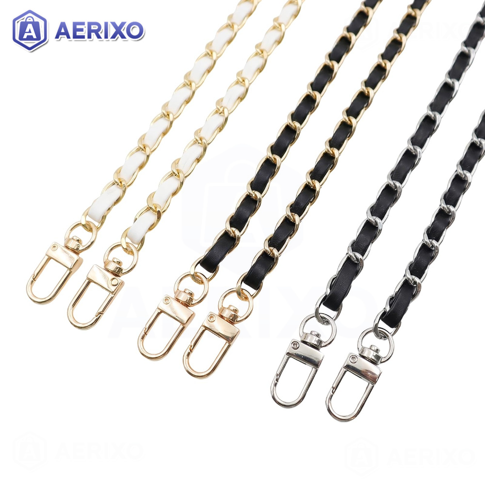TEMU Pack Of 3 Bag Chains 120 Cm Metal Chain For Bag Chain Strap Replacement Shoulder Strap Chain Shoulder Strap With Buckles For Women Shoulder Bag