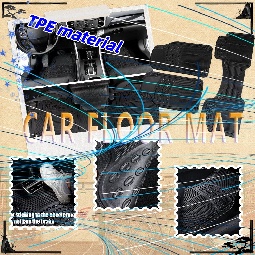 TEMU Fit For Mg For Hs Zs , Luxury 3pcs Tpe Car Mats, Wear-resistant And Scratch-resistant, Provide And Prevent Slipping Protection.
