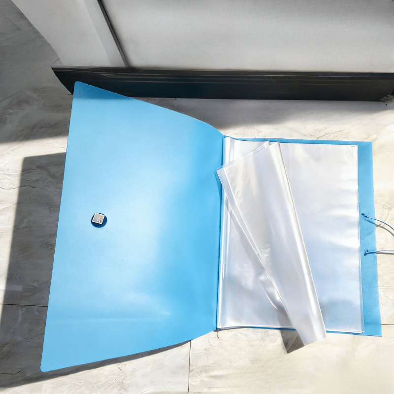 item picture large a3 8k double wire bound portfolio features a sturdy and rigid structure with smooth fold resistant pages ideal for high frequency use versatile for art exhibitions     business proposal bindings or daily document