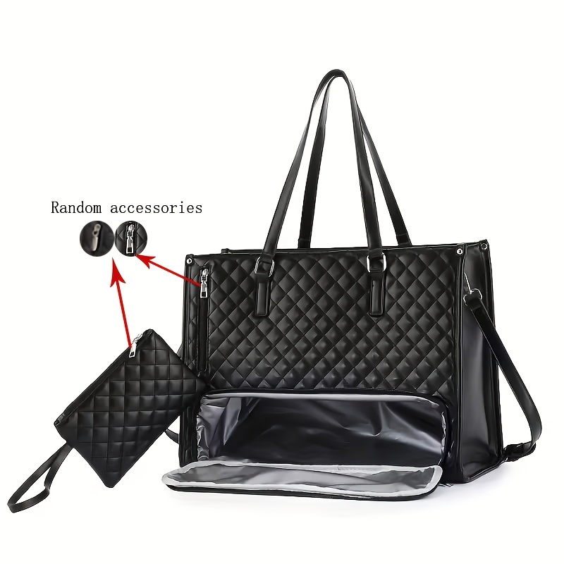 TEMU レディース トートバッグ 旅行用 大容量クロスボディバッグ ノートパソコンの持ち運びに最適 通勤・旅行にの多色展開