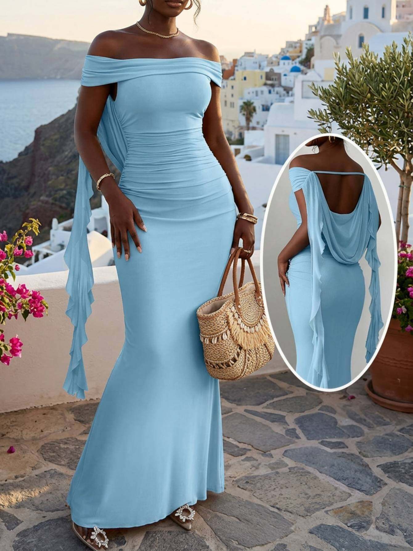 open back dresses sold on Temu United States