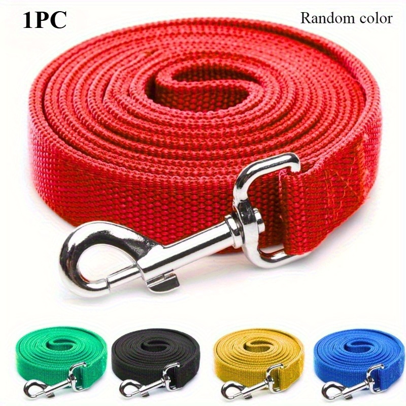 TEMU 1pc Dog Leash, Long Leash For Pet Dogs, Suitable For Outdoor , Camping, And Tracking Dogs, Cat Leash, Dog Leash, Random Color