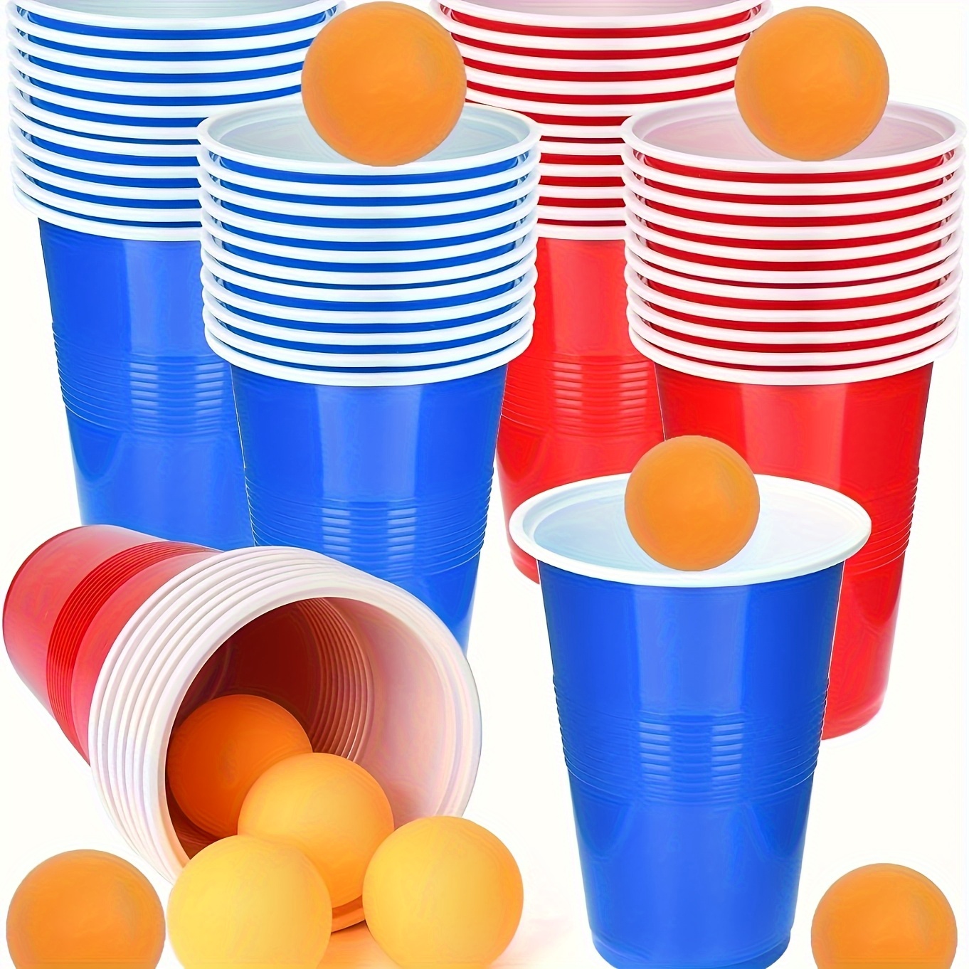 Boland Bierpong Set - 22 Becher & 4 Bälle Für Partyspaß