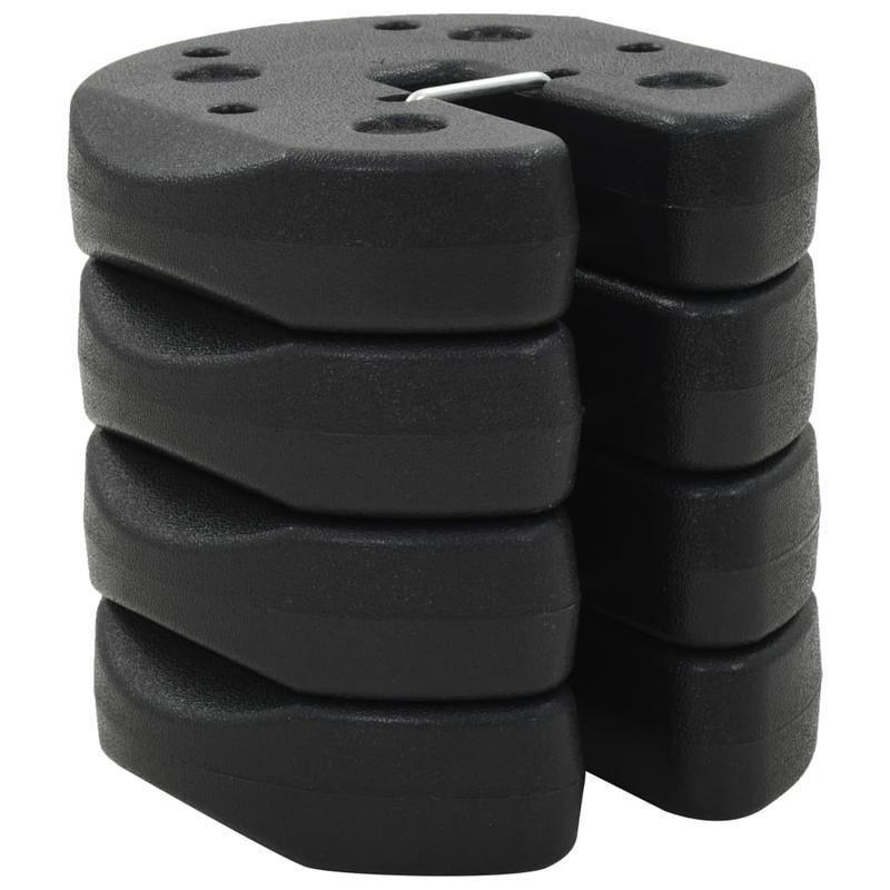 

4 poids d' pour hamac en béton de qualité, en métal et en plastique, 220x50mm, noir, avec accessoires pour hamac pour une utilisation en extérieur