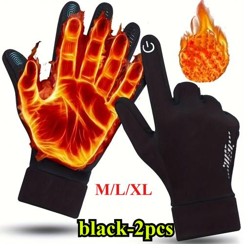 mens and womens warm gloves suitable for all feature a flame pattern and are perfect for activities such as running hiking cycling and skiing