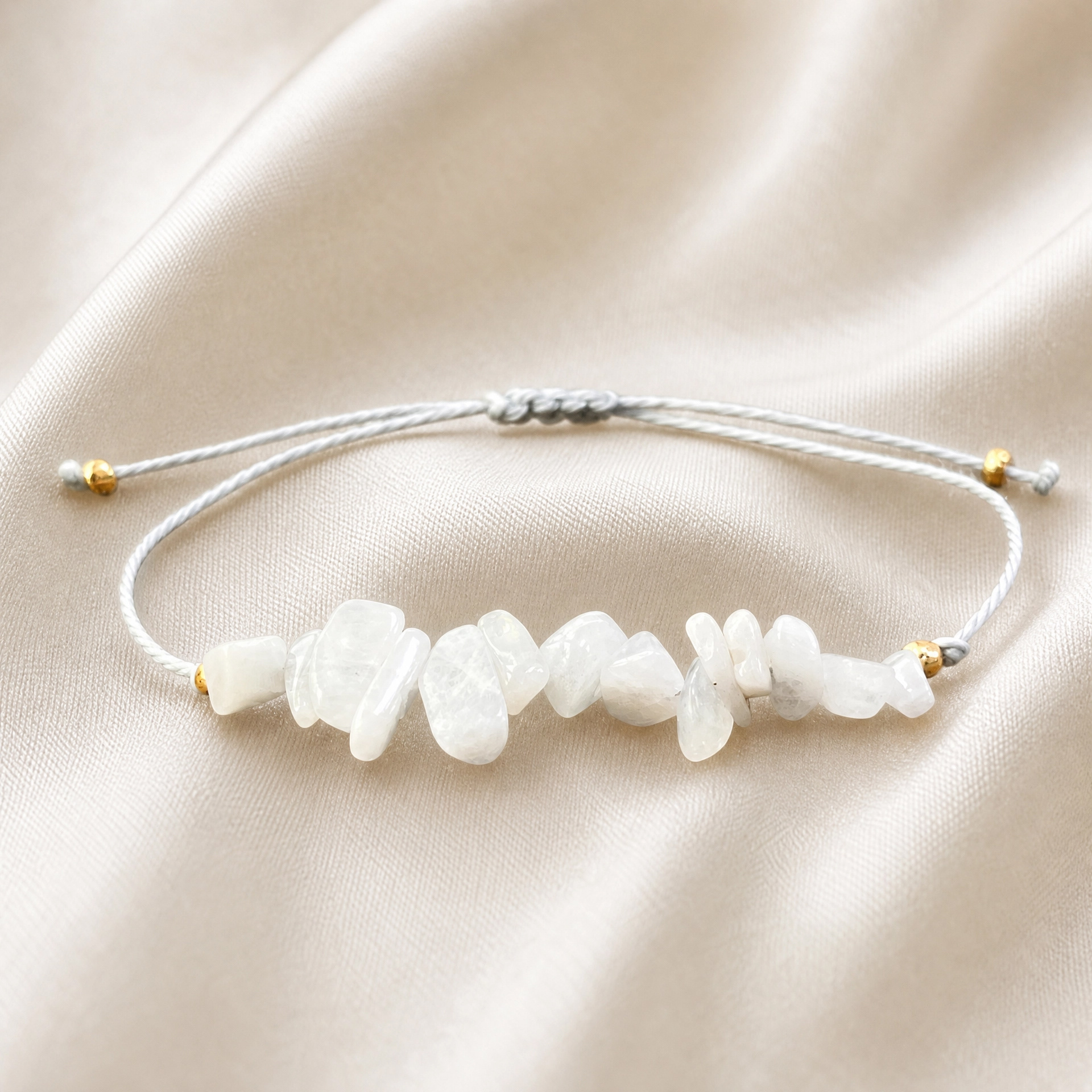 TEMU Moon Phase Bracelet, With Natural Beads, Adjustable Size, And , Chakra Jewelry, Elegant Design, Fashion Minimalist Accessory, Suitable For Daily