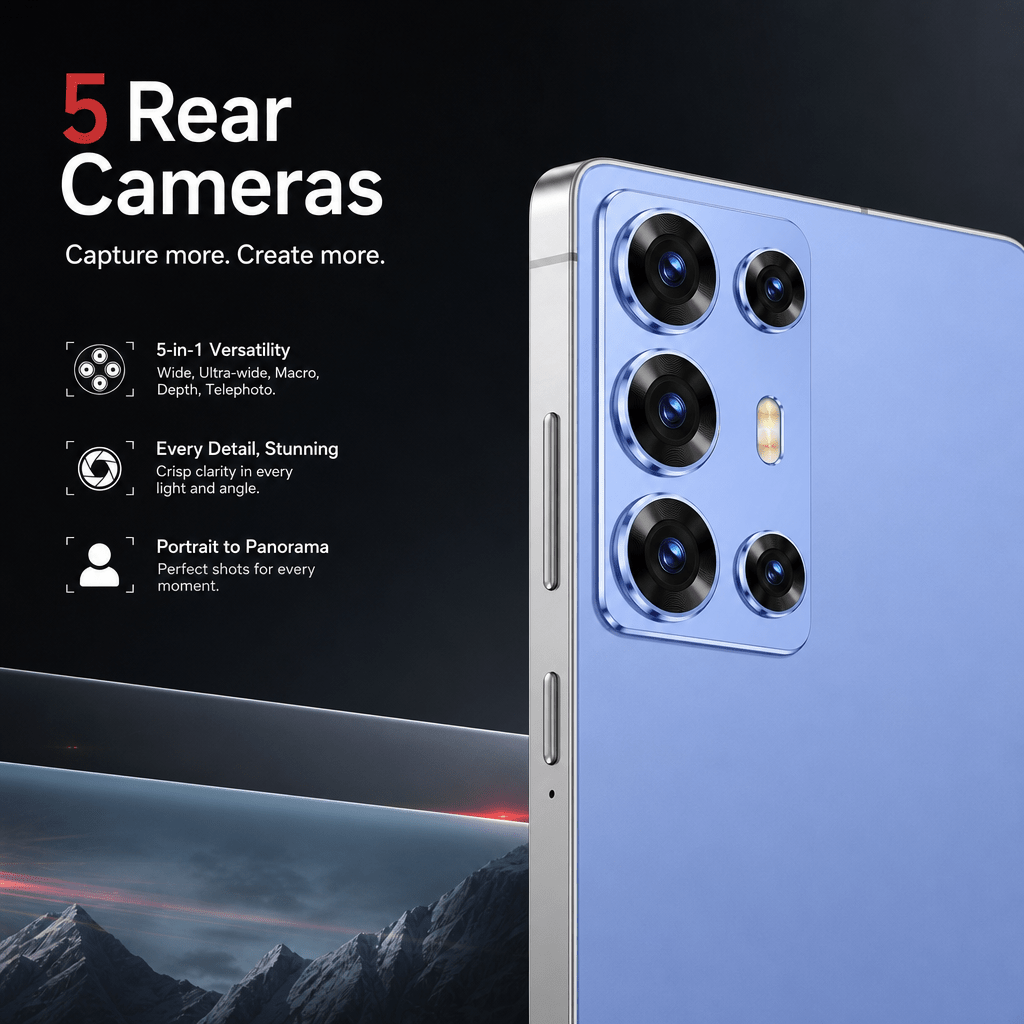 6 8 inch   screen unlocked   phone 4 64gb   support facial recognition   screen protector earphones daily use Product details 5