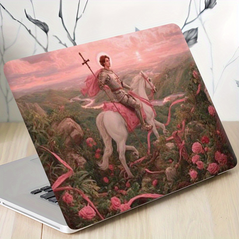 2d flat 2d flat not 3d 2pcs fearless knight and rose   theme notebook stickers computer protective cover scratch resistant self   long lasting   remove non   use area waterproof and scratch resistant