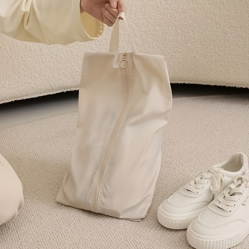 2pcs Portable Travel Shoe Storage Bags with Zipper and Handle