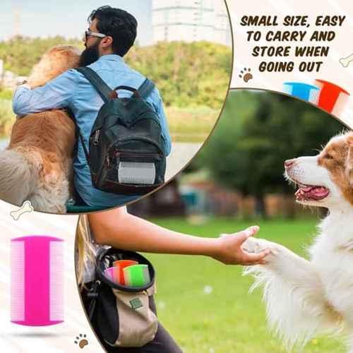 indoor pet flea comb for cats and dogs double sided tooth for and tick removal stainless steel