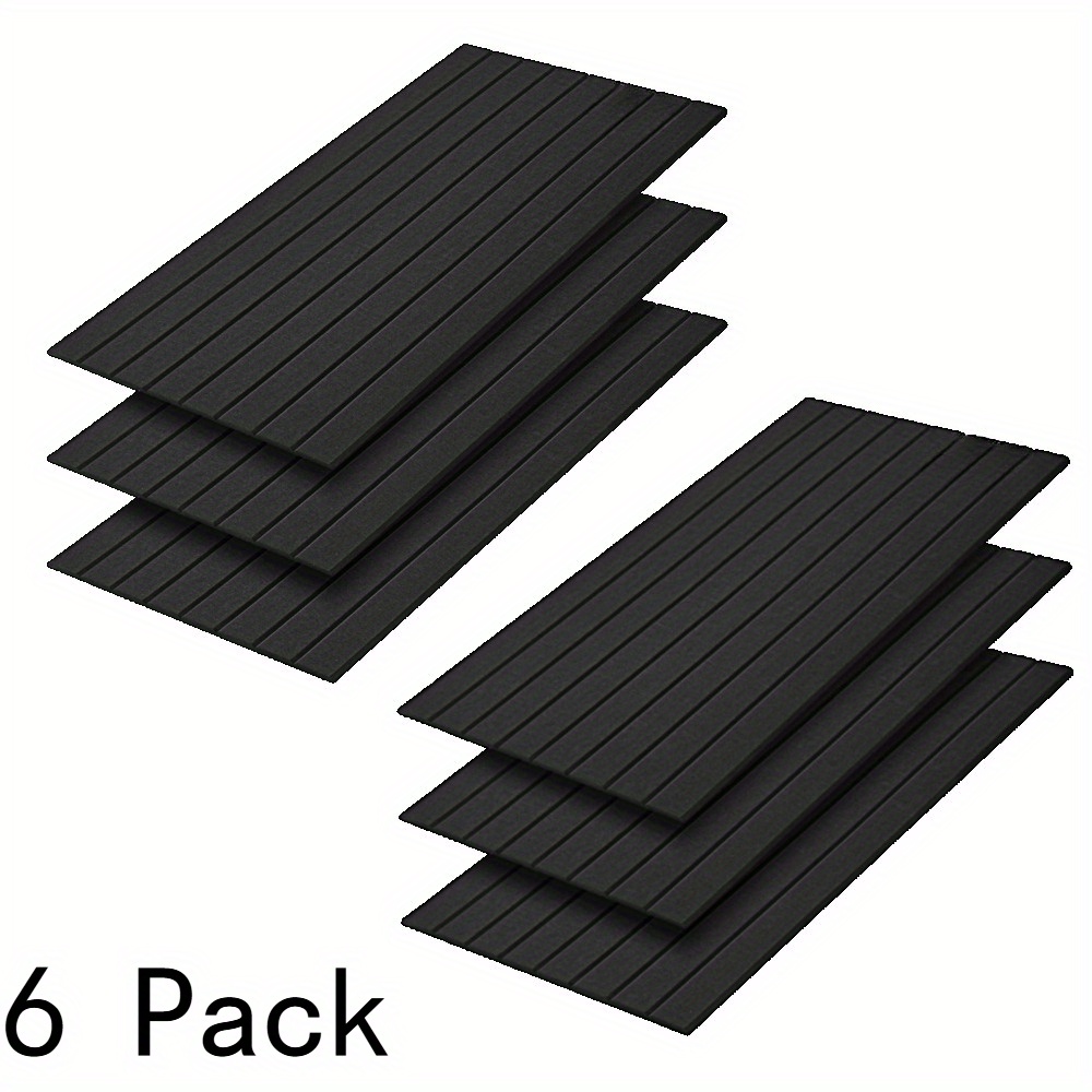E-shop COFIT 6er-Pack Große Akustikpaneele, 23,6'' x 11,8'' x 0,4'' Schallabsorbierende Wandpaneele, Selbstklebende Schalldämmplatten, Dekorative