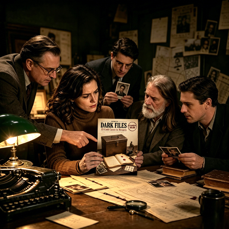 Unsolved Case Detective Game, Medium Difficulty Mystery Challenge