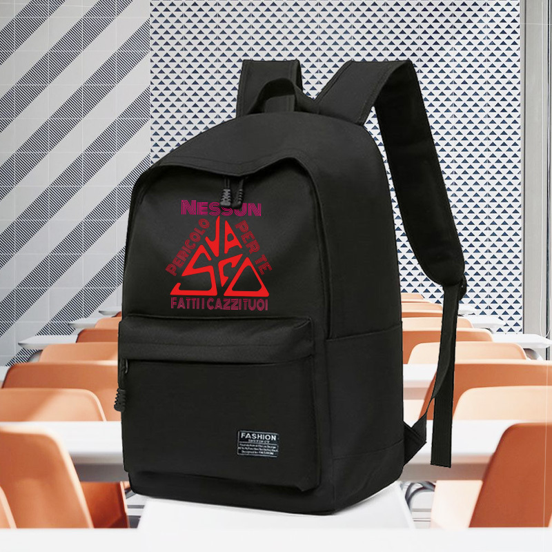 TEMU 1pc Rossi Printed Lightweight Backpack, Casual Shoulder Bag, Crossbody Bag, Simple Handbag, Large-capacity Travel Bag, Suitable For Daily