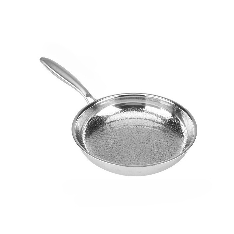 TEMU Vis Schubben Gehamerd Titanium Koekenpan, Gezonde Fysieke Anti-aanbak Titanium Stalen Koekenpan voor Dagelijks Koken, Twee Stijlen Beschikbaar