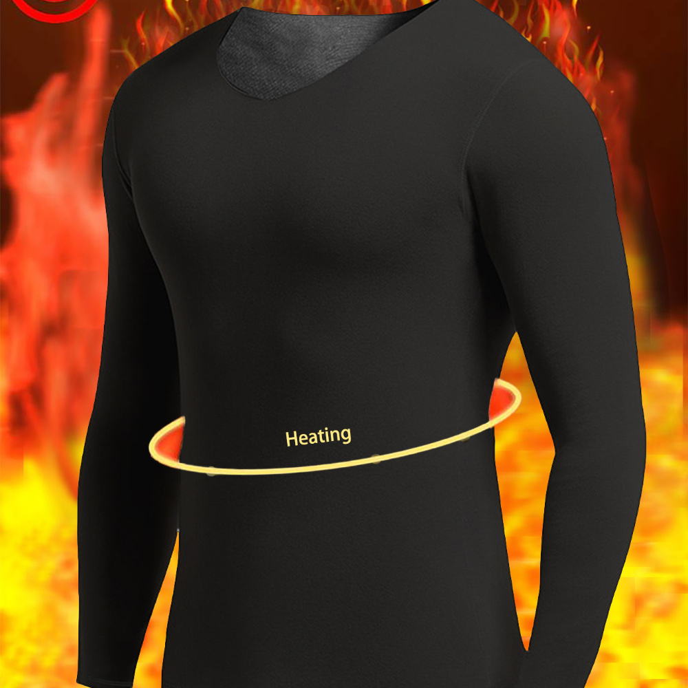 

V- Long Sleeve , Athletic Top, Tee, Stretchy Polyester , 24h Heating , For , , , , , /summer//, Unisex, , For 's Day, 's Day, Christmas