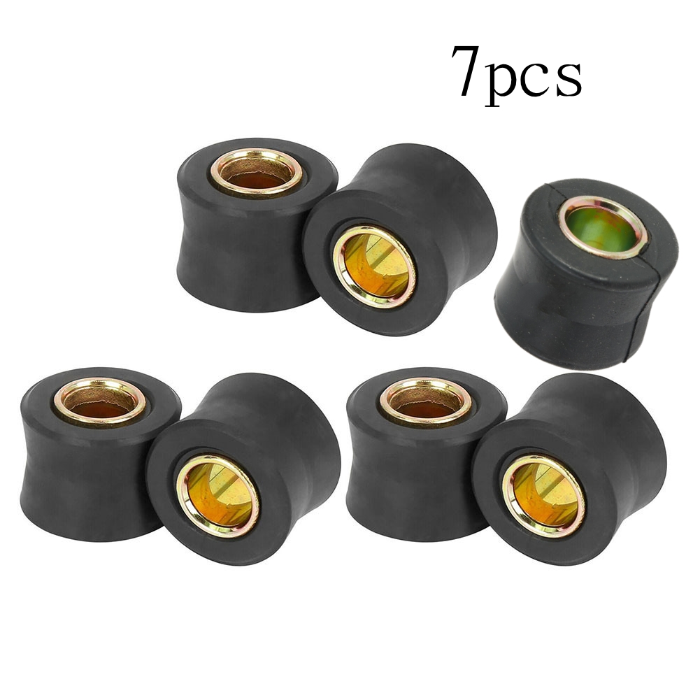 TEMU 7pcs Set Of Motorcycle Rear Shock Absorber Rubber Rings, Designed For 10mm Installation. Bearing Replacements Enhance Compatibility With Various