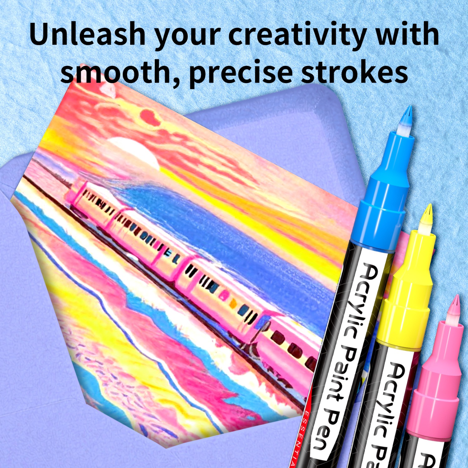 330pcs Acrylic Marker Set with Ultra-Fine 0.7mm Tips for Crafts