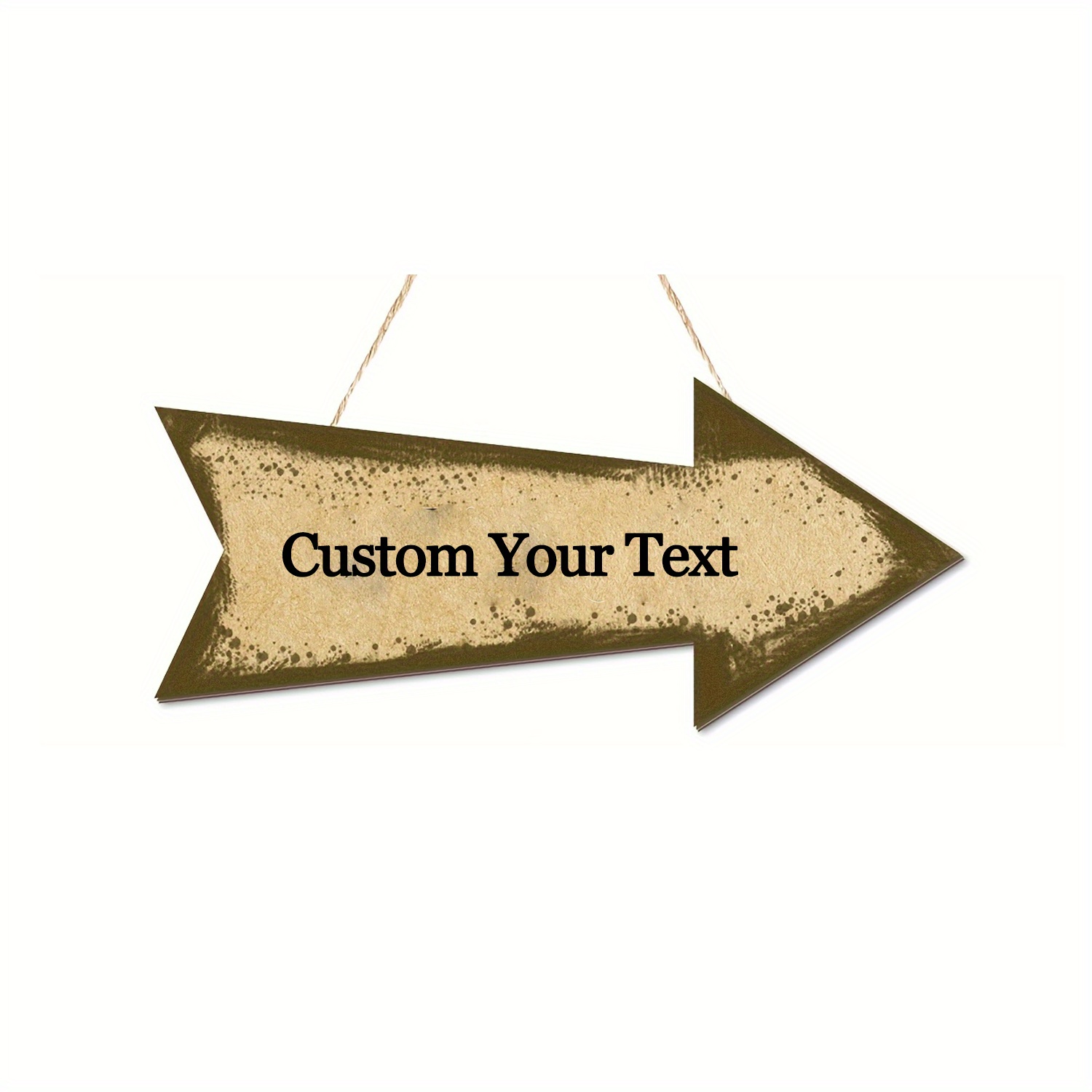 TEMU 2d Flat - Custom Wooden Welcome Arrow In A 2d Plane - Wall Hanging Decoration For Home, Office, Or Apartment - Indoor/outdoor Art, Composite