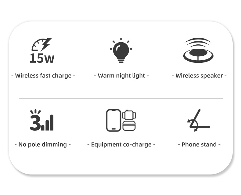A Multifunctional Magnetic Wireless Charging Dock That Includes a Speaker And Night Light, Designed for Fast Charging of for Iphone, Iwatch, And Airpods, Perfect As a Birthday Or Christmas Present for Loved Ones