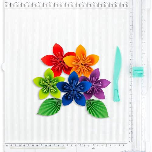 12x12 inch scoring board paper trimmer folding scoring board with paper folding scoring tool for card making envelopes coupons and photos ideal for scrapbooking